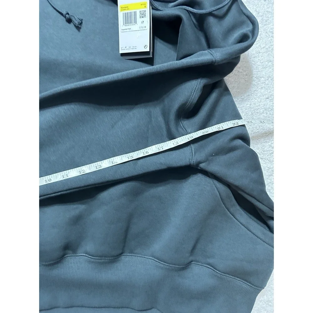 Nike Swoosh Women's Fleece Pullover Hoodie Pockets Drawstring Small DQ5860-391